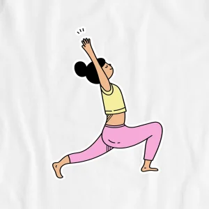 Yoga – Virabhadrasana – Doodle – UNISEX T-SHIRT