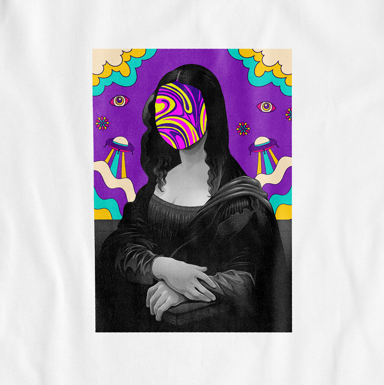 Mona Lisa – Psychedelic – UNISEX T-SHIRT