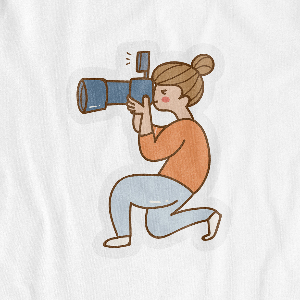 Female Photographer – Doodle – UNISEX T-SHIRT