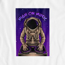 High On Music – astronaut – UNISEX T-SHIRT