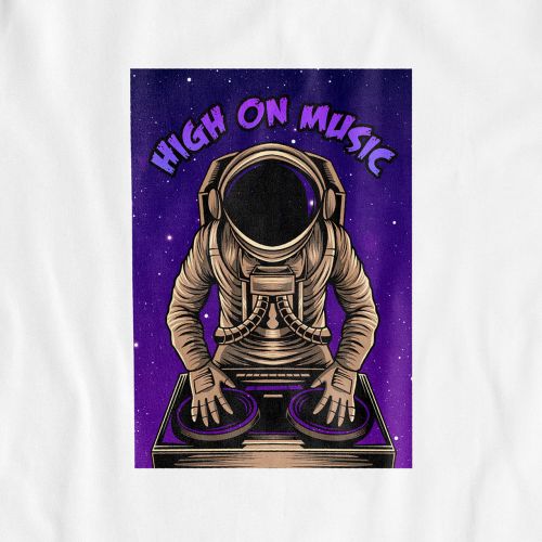 High On Music – astronaut – UNISEX T-SHIRT
