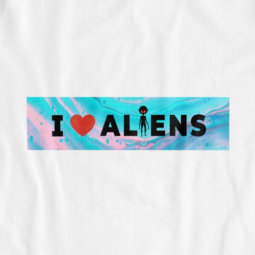 I love aliens – UNISEX T-SHIRT