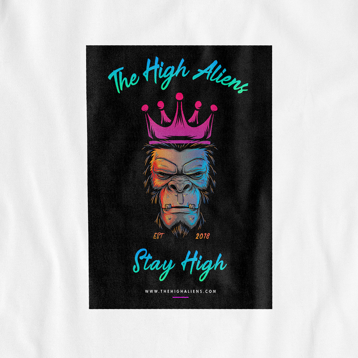 Stay High – Chimpanzee – UNISEX T-SHIRT