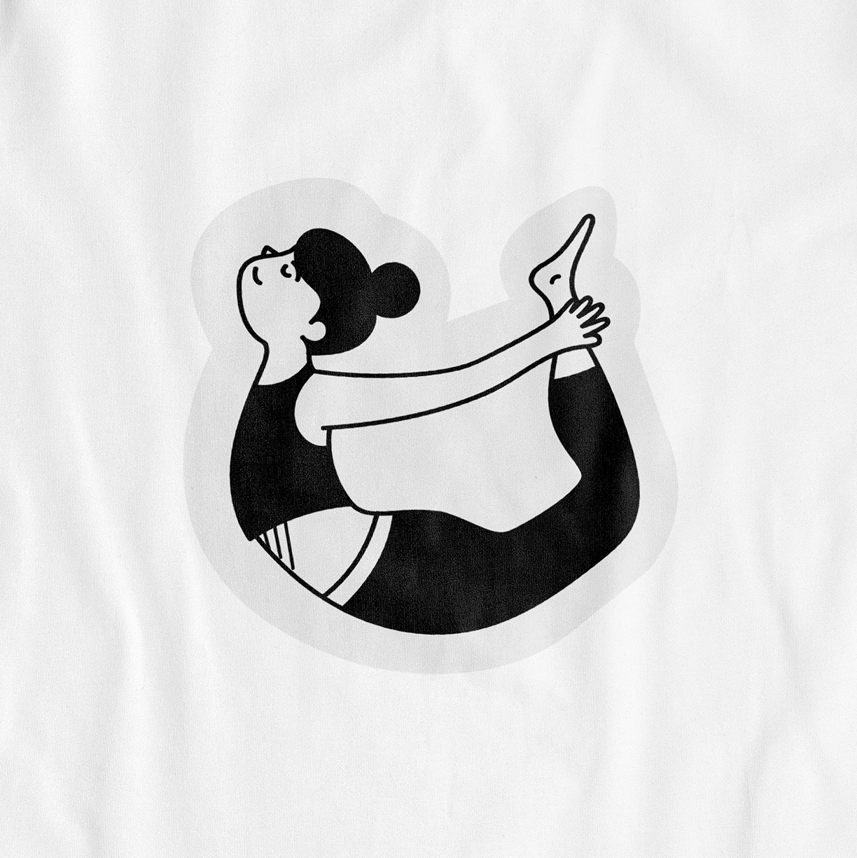 Yoga – Dhanurasan – Doodle – UNISEX T-SHIRT